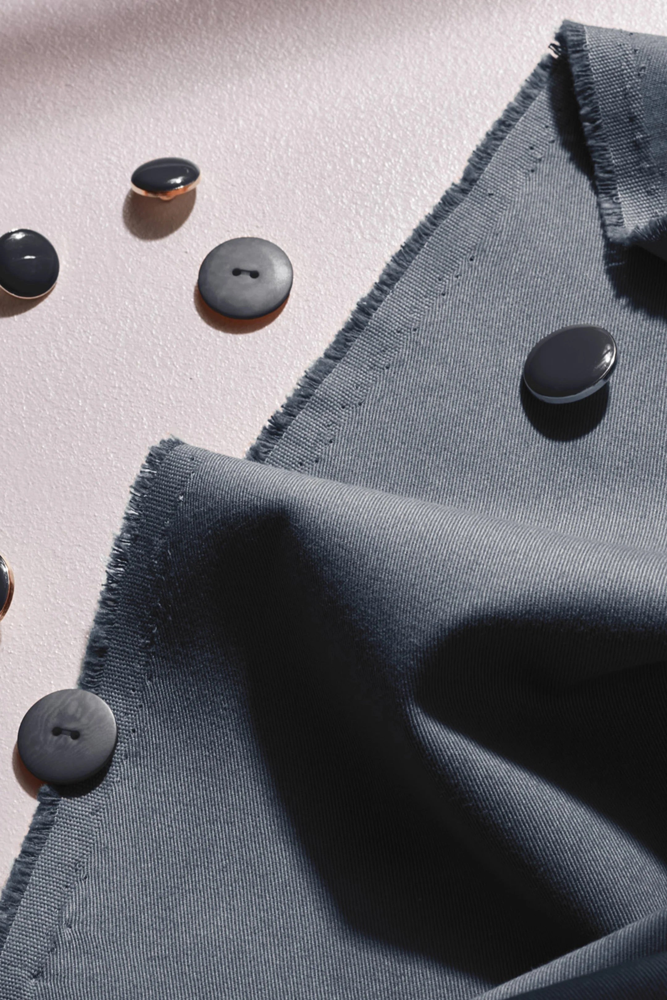 Deep Charcoal Light Gabardine