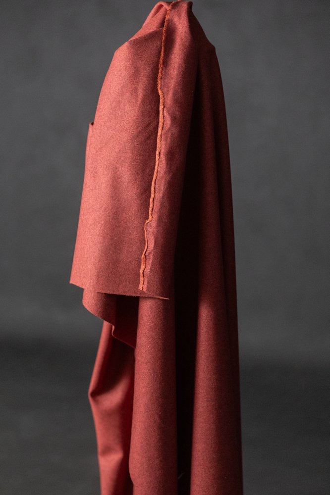 Red Chalk Wool Coating