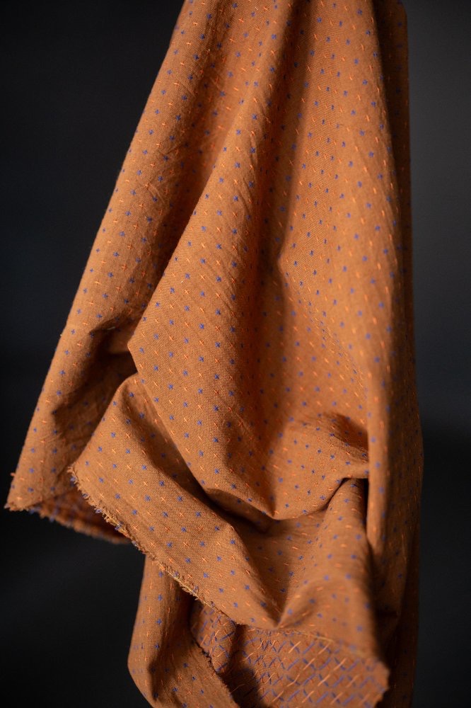 Rust Bobbette Indian Cotton