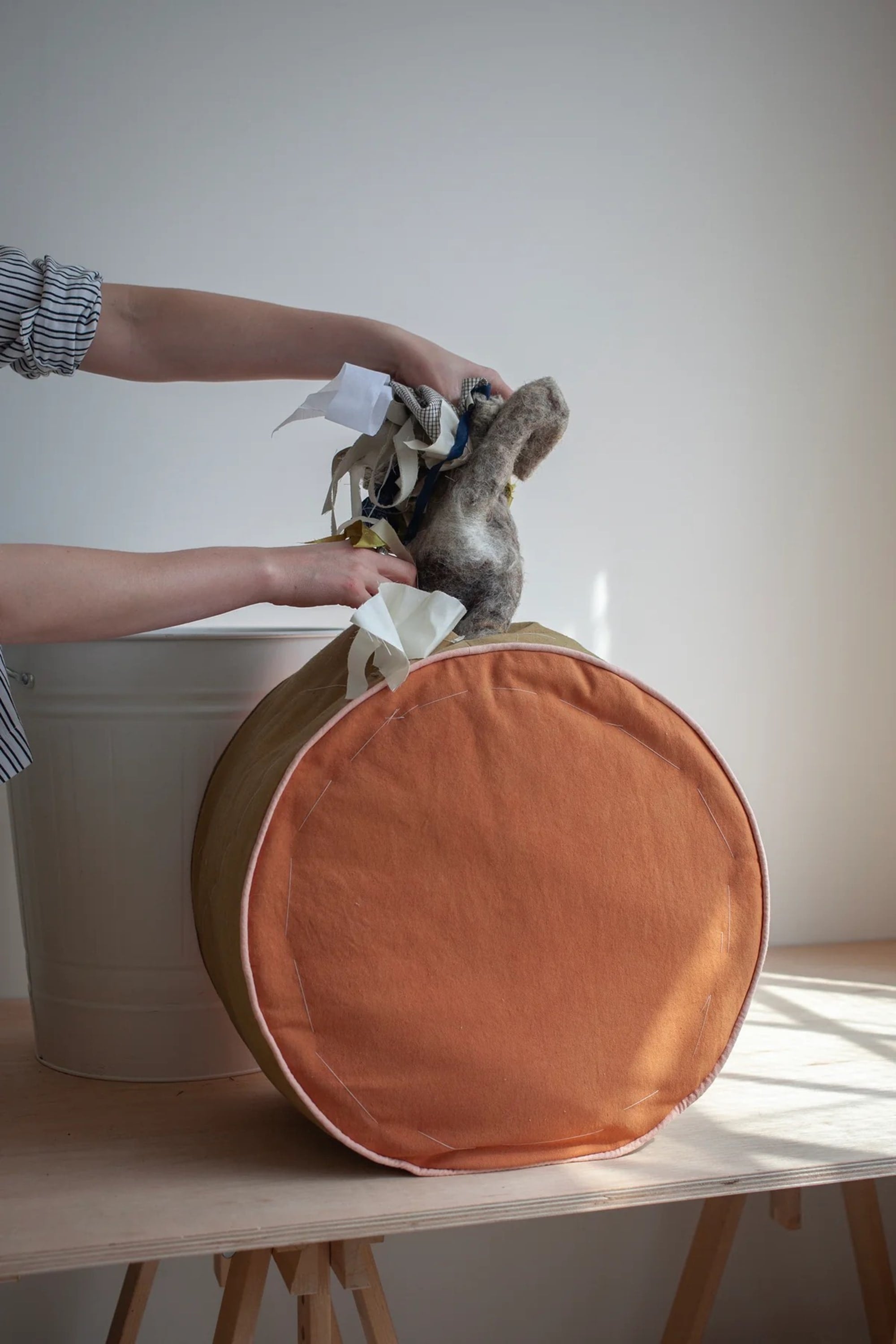 Zero Waste Pouffe