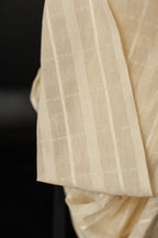 Textured Check Natural Indian Cotton