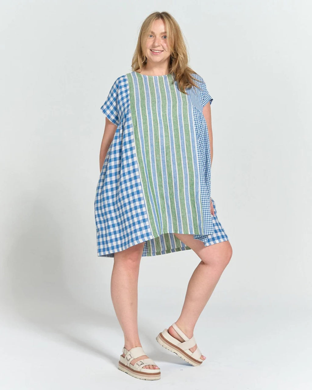 Collage Gather Dress