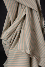 Sprigs Watercolour Organic Cotton Stripe