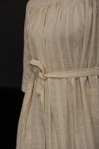 Textured Check Natural Indian Cotton