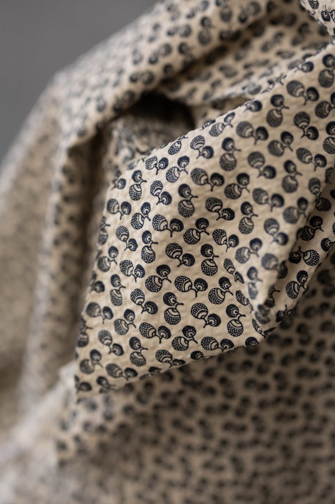 Jouy Blue Donguri Organic Cotton Seersucker