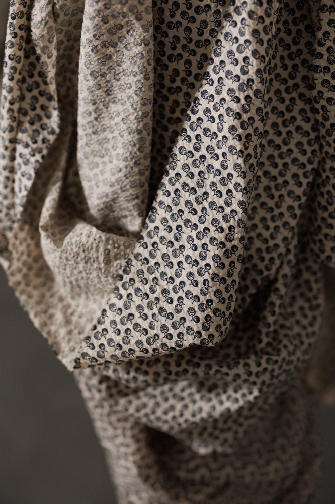 Jouy Blue Donguri Organic Cotton Seersucker