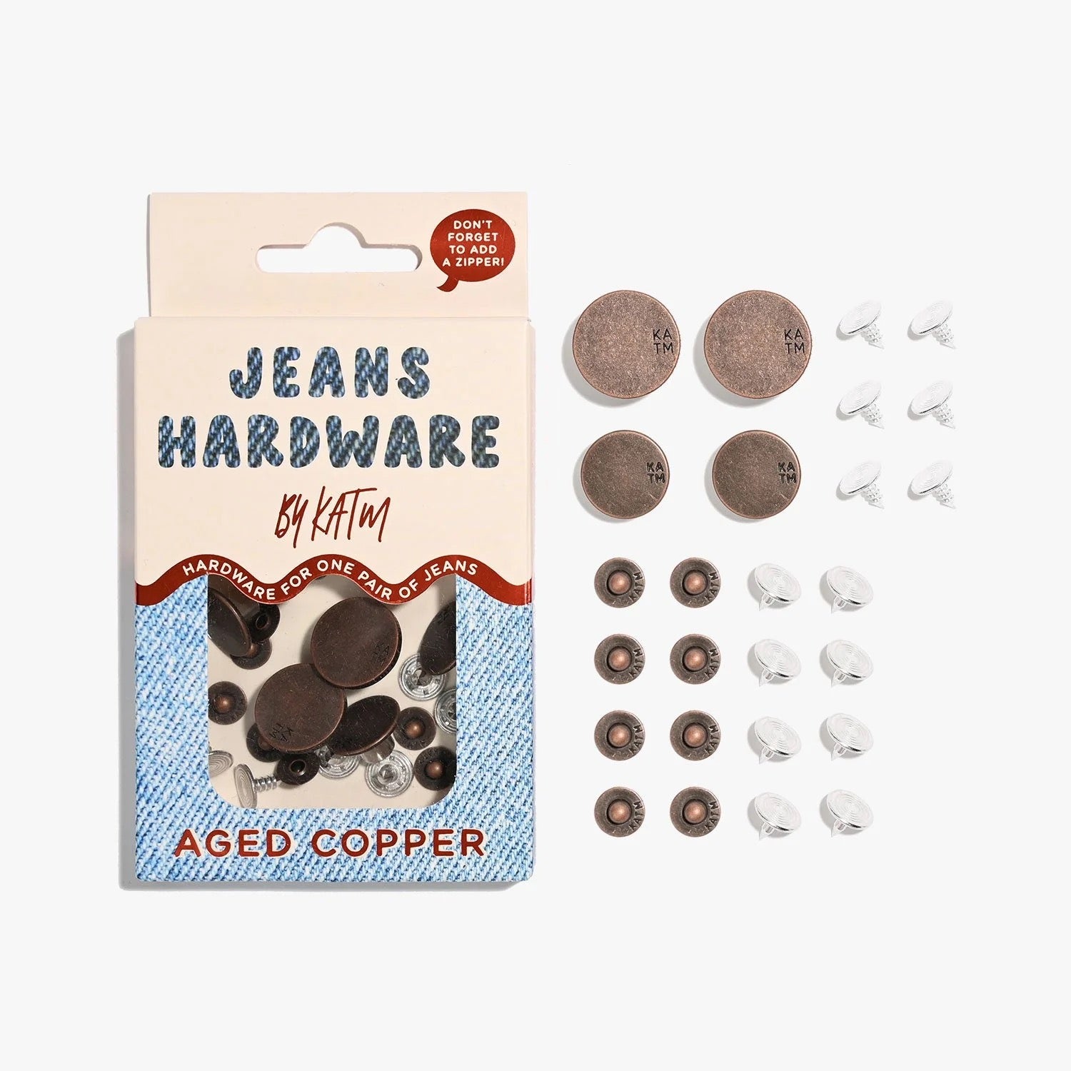 Jeans Hardware Kit | Various colours