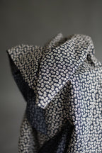 Navy Nut Donguri Organic Cotton Seersucker