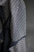 Navy Nut Donguri Organic Cotton Seersucker