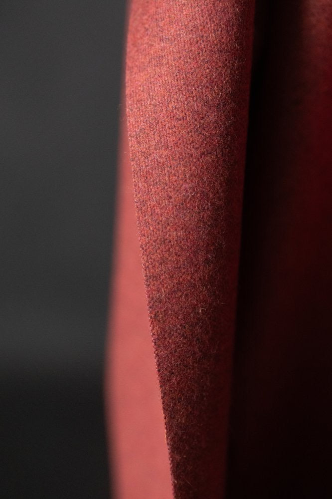 Red Chalk Wool Coating