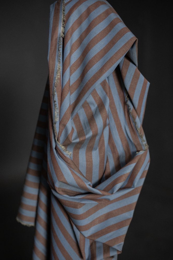 Workwear Organic Cotton/Linen Stripe