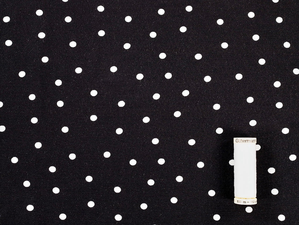 Vivian Black Viscose Crepe