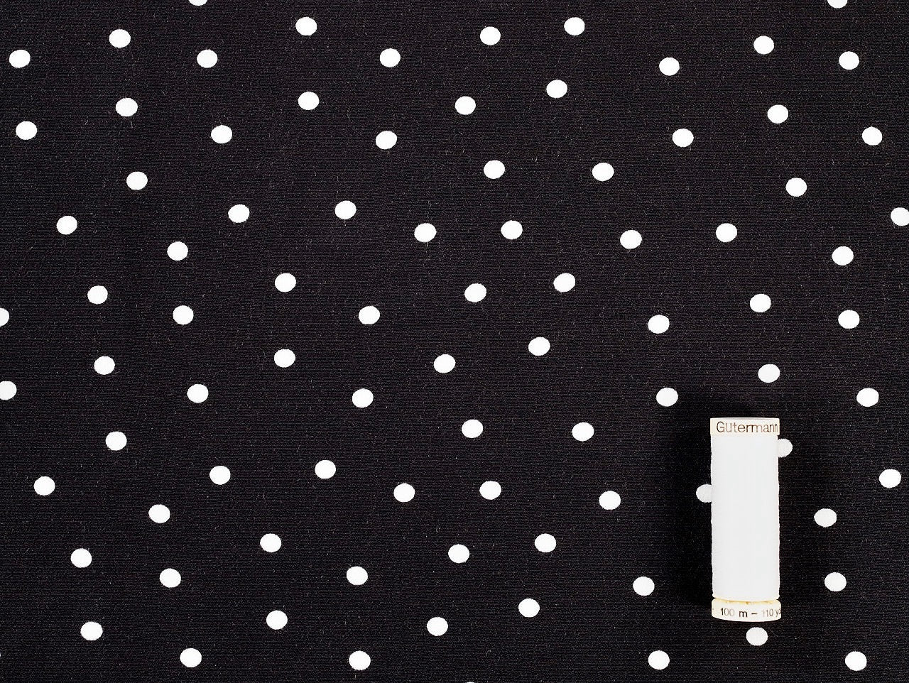 Vivian Black Viscose Crepe