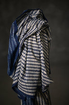 Indigo Semi Circle Indian Cotton