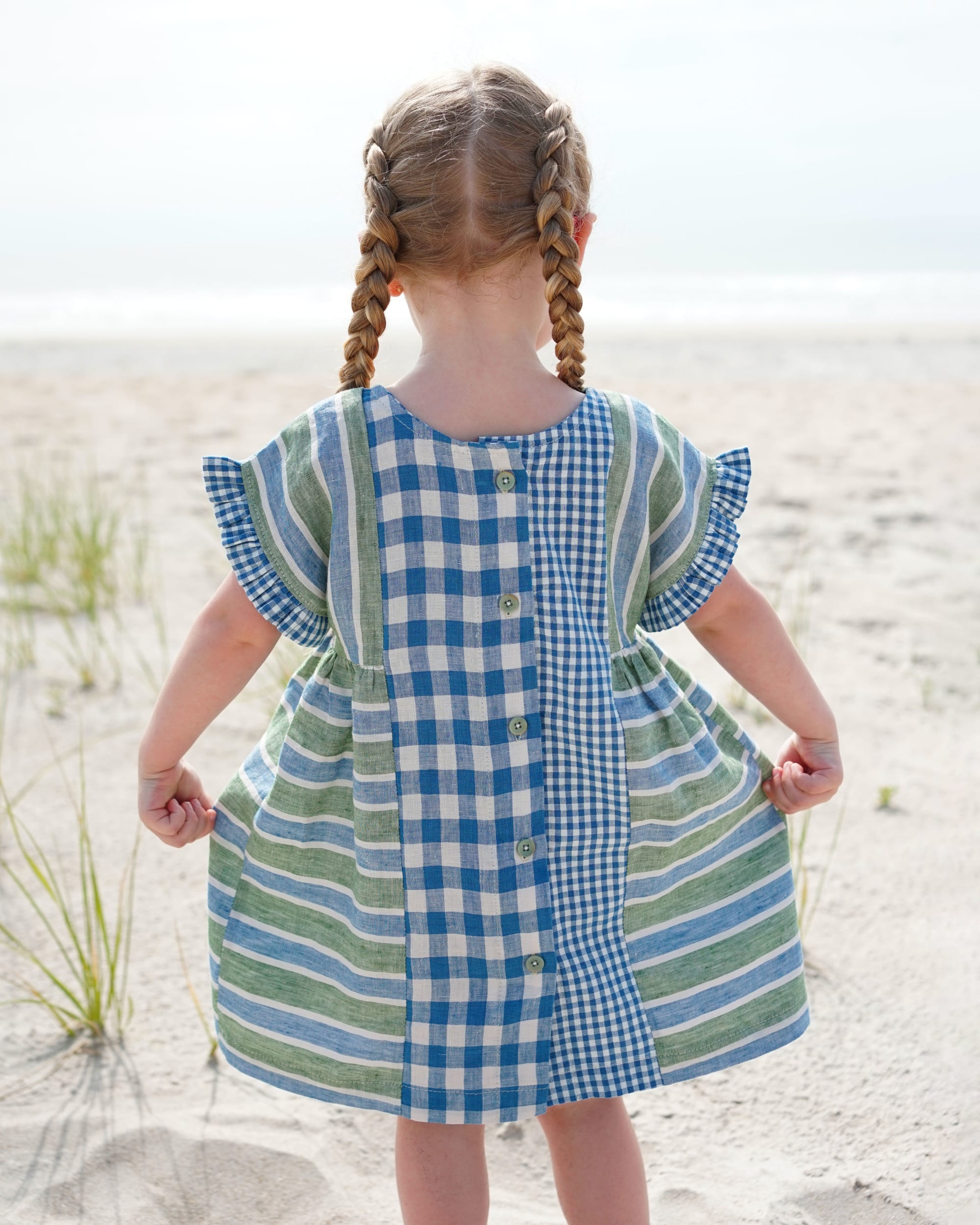 Kids Collage Gather Dress