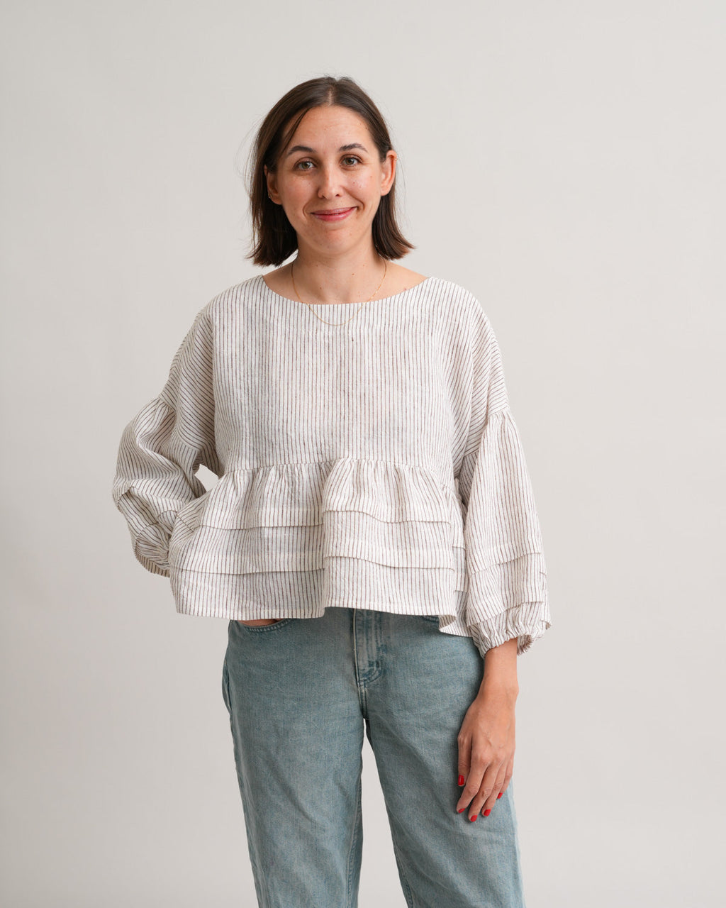 Pintuck Poet Blouse