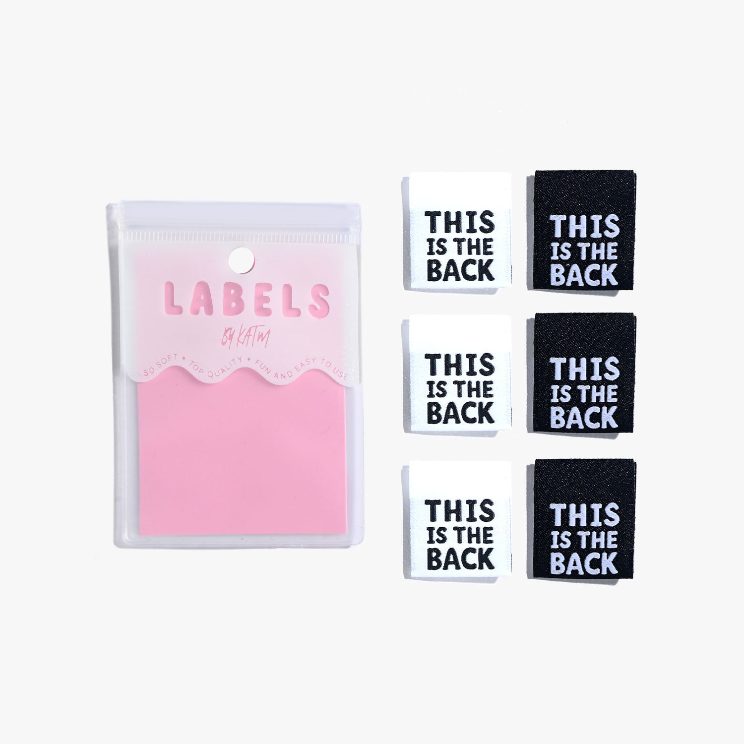 'This is the back' Label Pack