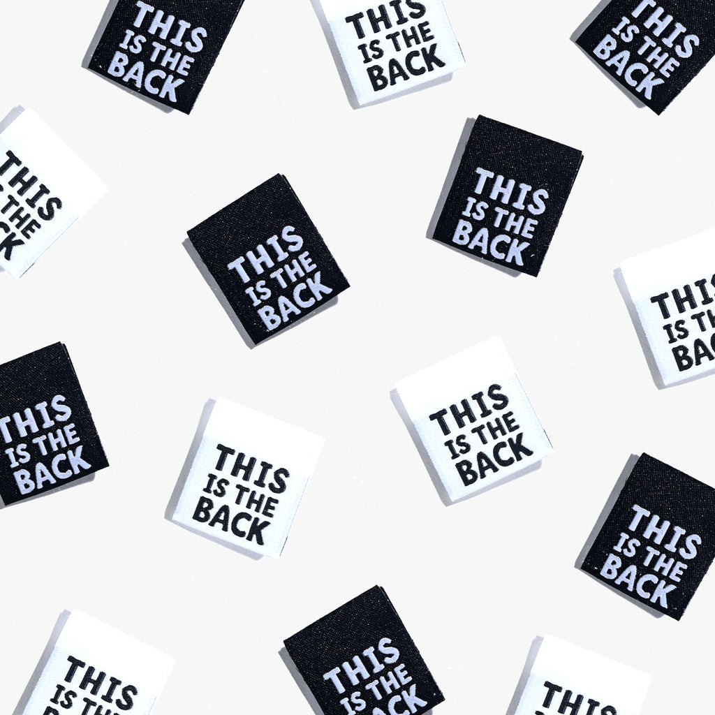 'This is the back' Label Pack