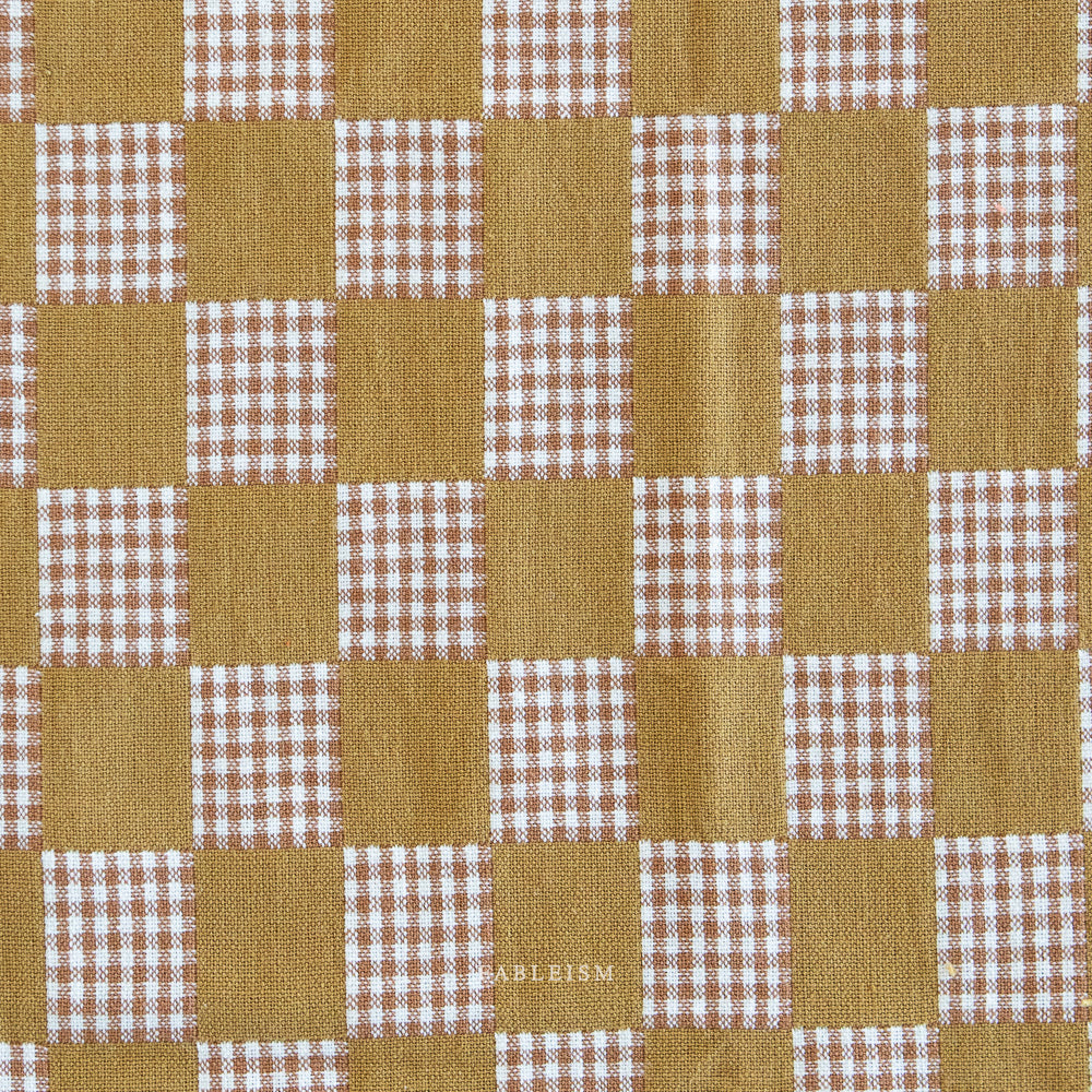 Olive Checkmate Double Cloth