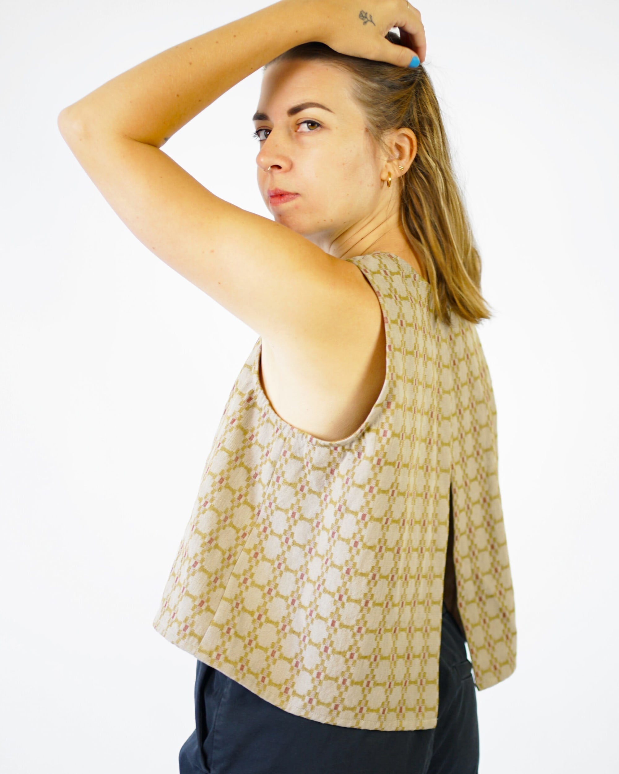 Open Back Smock Top