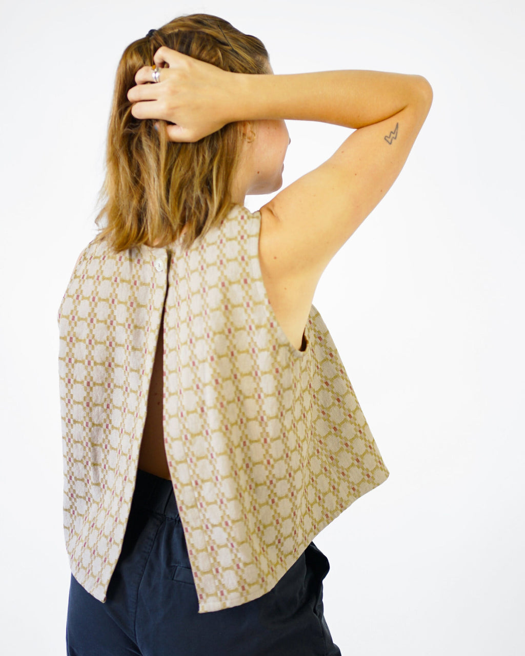Open Back Smock Top