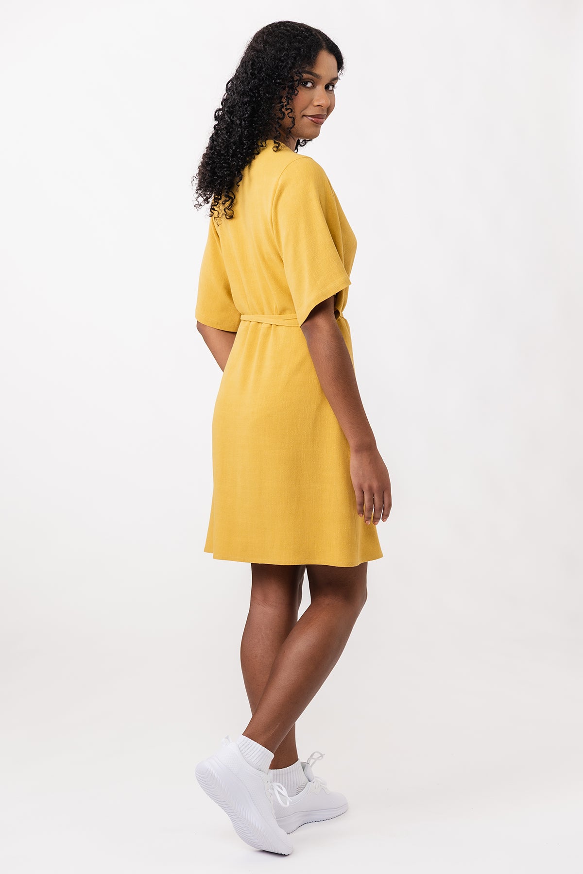 AARIA mini wrap dress