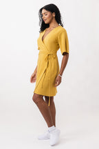 AARIA mini wrap dress