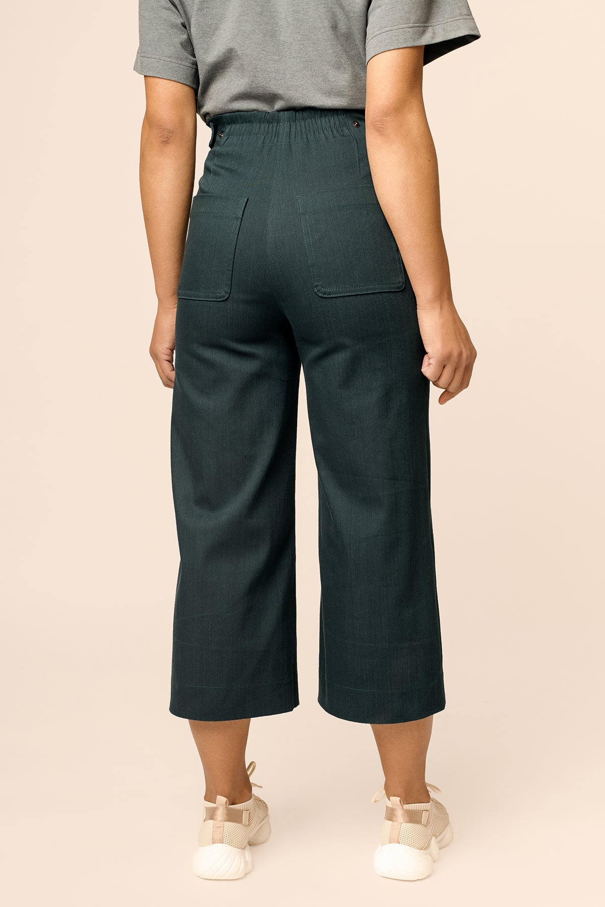 Elastic waist culottes sewing pattern