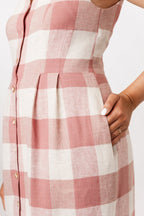 ASTERI button down dress & vest