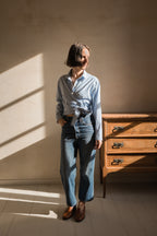Chemise cache-coeur asymétrique Hortense