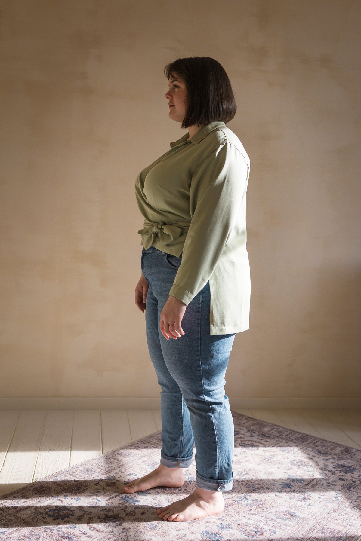Chemise cache-coeur asymétrique Hortense