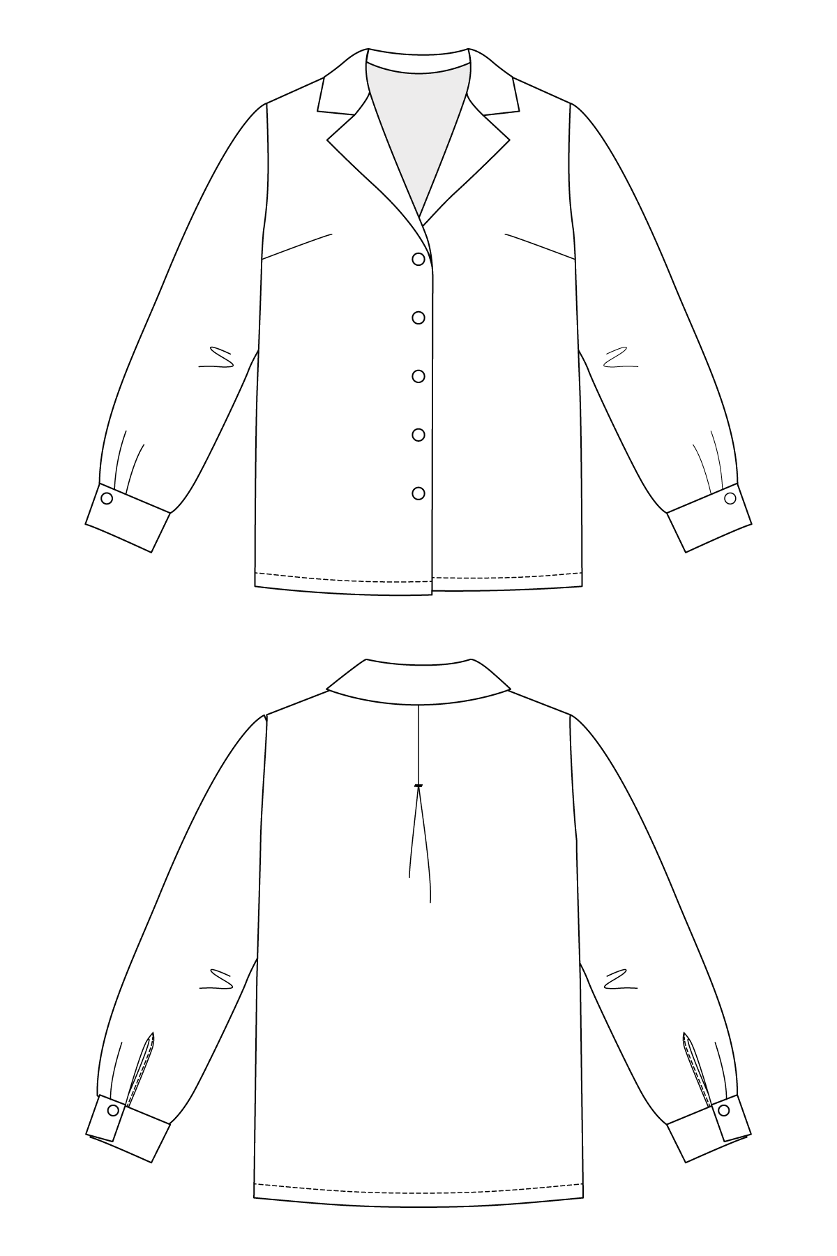 ELSI revere collar shirt