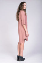 Curved hem dress sewing pattern