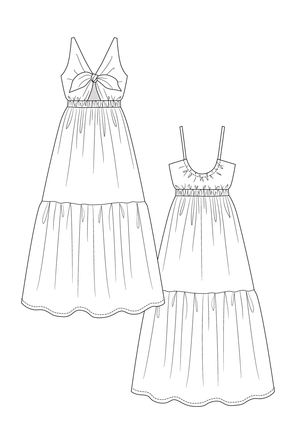 KERTTU knot dress & skirt
