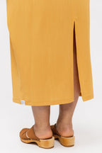 Dress with a back vent sewing pattern