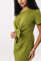 LYYTI tie front mini & maxi dress