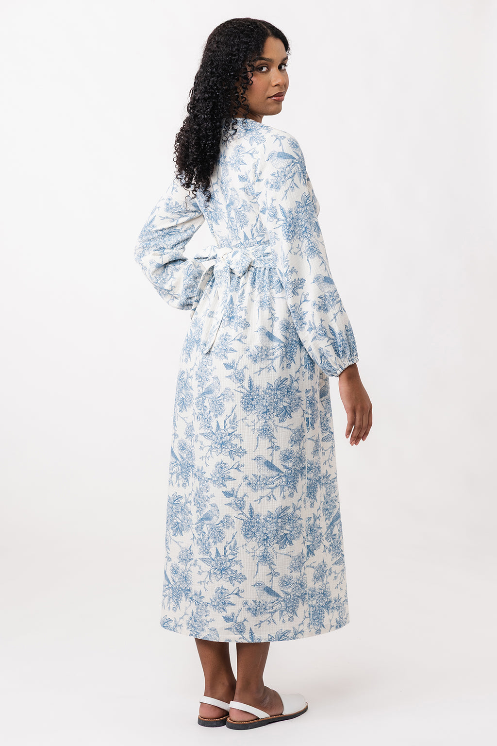 OODI gathered midi dress