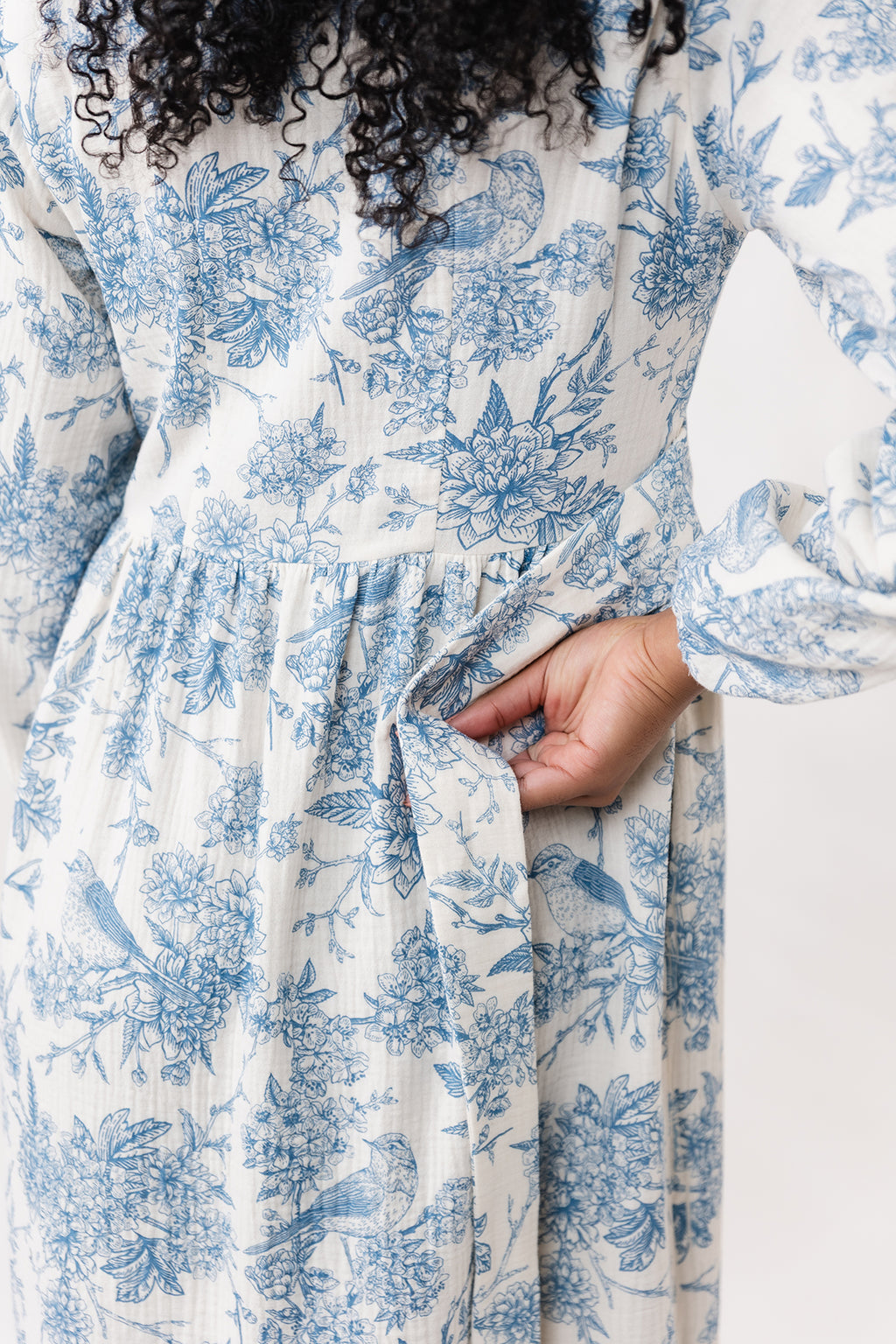 OODI gathered midi dress