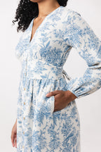 OODI gathered midi dress