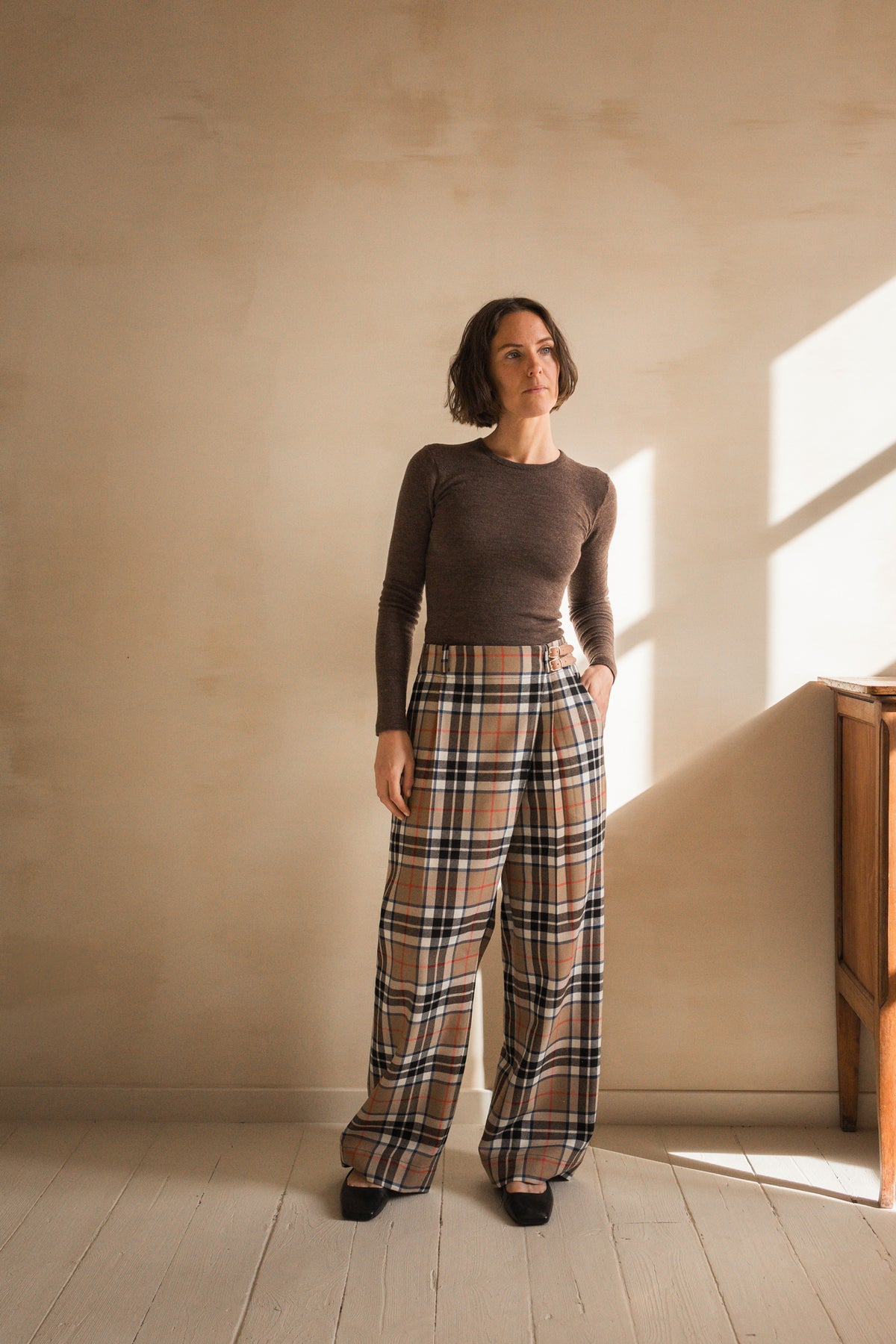 Pantalon tailleur portefeuille Hugo