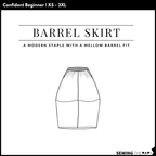 PDF Barrel Skirt Pattern - Sewing Therapy