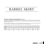 PDF Barrel Skirt Pattern - Sewing Therapy