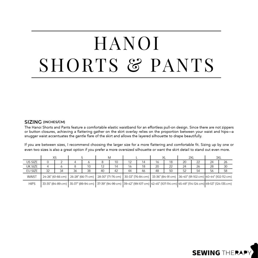 PDF Hanoi Shorts and Pants Pattern - Sewing Therapy