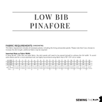 PDF Low Bib Pinafore Pattern - Sewing Therapy