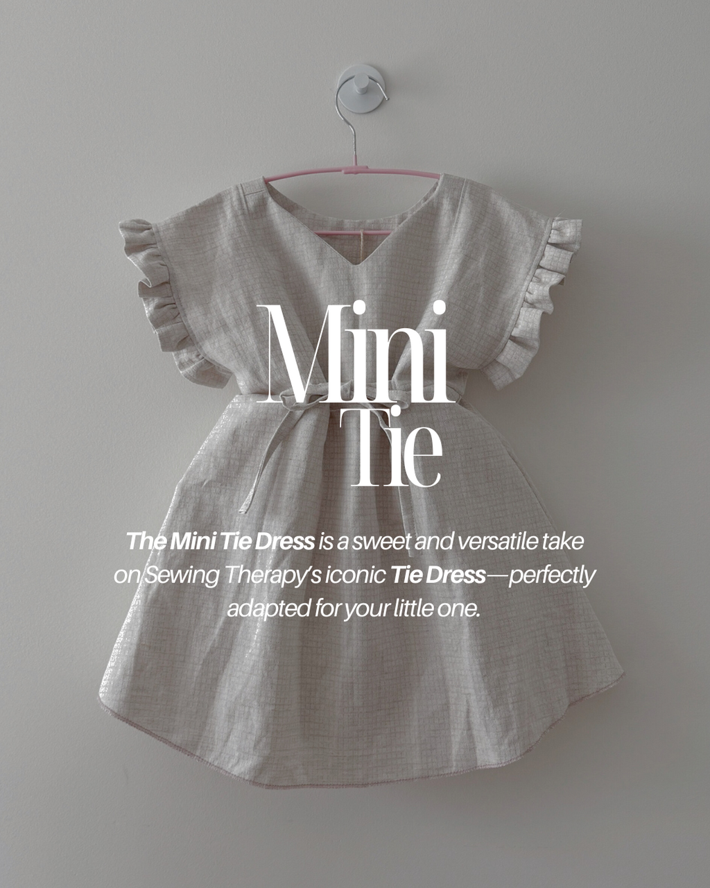 PDF Mini Tie Dress Pattern for Ages 1 – 12 (Sizes 80–150 cm) | Sewing Therapy