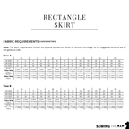 PDF Rectangle Skirt Pattern - Sewing Therapy