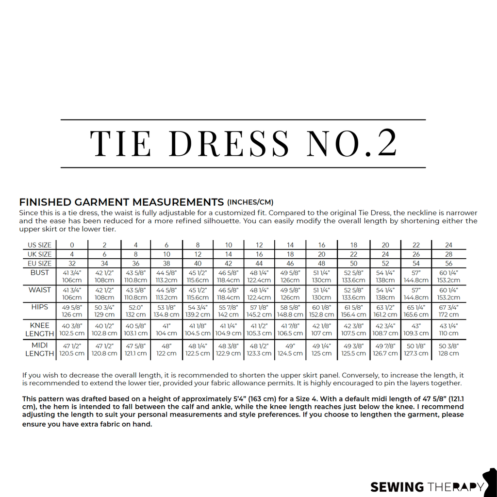 PDF Tie Dress NO 2 Pattern - Sewing Therapy