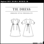 PDF Tie Dress Pattern - Sewing Therapy