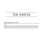 PDF Tie Dress Pattern - Sewing Therapy