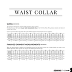 PDF Waist Collar Pattern - Sewing Therapy